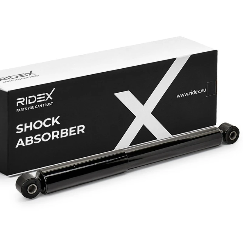Image of RIDEX 854S0512 Shock absorber Rear Axle, Gas Pressure, Telescopic Shock Absorber, Bottom eye Shock Absorber (854)