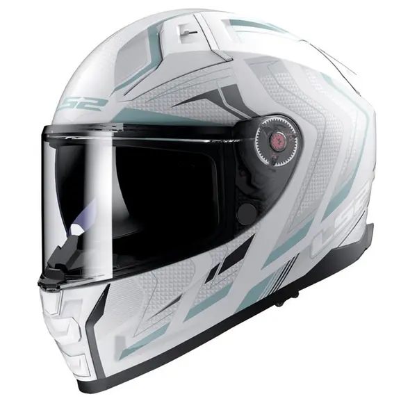 Image of LS2 FF811 Vector II Alizer Matt White Silver Full Face Helmet Size 2XL