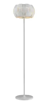 Image of Brigitte 3 Light Floor Lamp White Frame