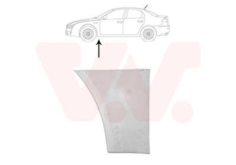 Image of VAN WEZEL Wing fender VAN WEZEL 0160155