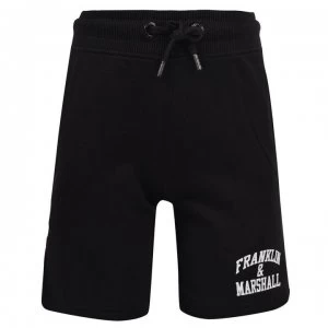 Image of Franklin and Marshall Badge Shorts - Black