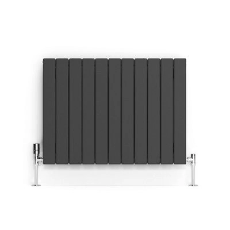 Image of Terma Forte Metallic Grey Hydronic Horizontal Or Vertical Designer 1903Btu Radiator, (W)810mm X (H)600mm