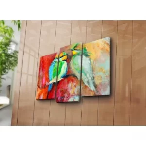 Image of 3PATK-26 Multicolor Decorative Canvas Painting (3 Pieces)