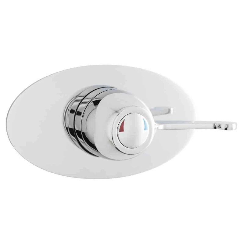Image of ULTRA Ultra - Nuie Chrome Concealed Sequential Thermostatic Shower Valve with Lever - VSQ4 vsq4