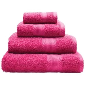 Image of Catherine Lansfield Essentials 4 Piece Cotton Face Cloths - Pink