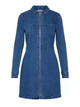 NOISY MAY Denim Dress Women Blue