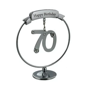 image of Crystocraft 70th Birthday Ornament