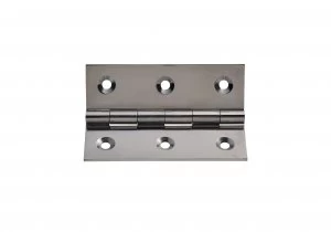 Image of Wickes Butt Hinge - Chrome Brass 76mm Pack of 3