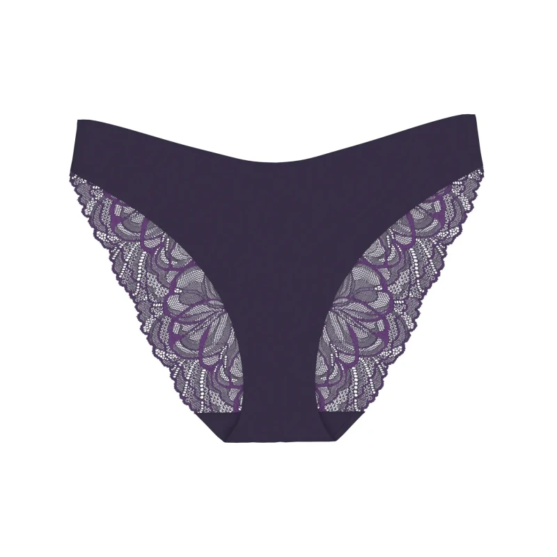 Image of Triumph Body Make-Up Illusion Lace Shorts Dark Purple Women 10;12;14;16;18