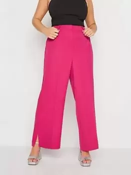 Image of Yours Split Flare Trouser Magenta, Pink, Size 16, Women