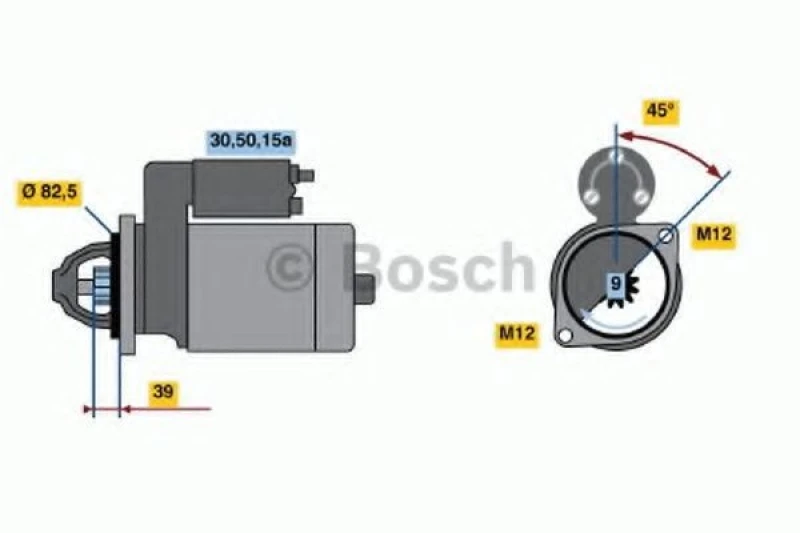 Image of Starter motor Bosch 0 986 013 600
