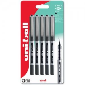 Image of Uni-Ball Eye Micro UB-150 BK Plastic Free Packaging PK5