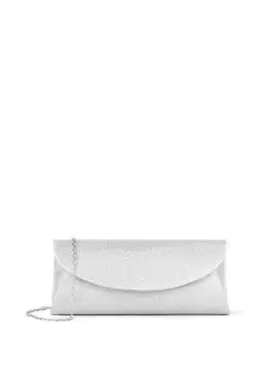Image of Curve Flap 'Dominique' Glitter Clutch Bag