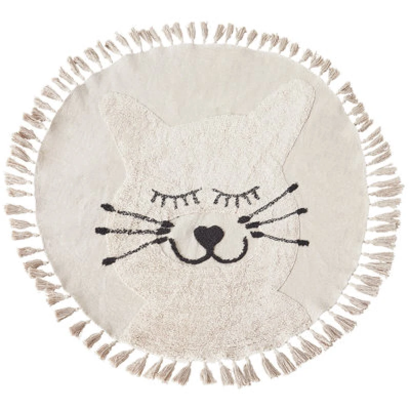 Image of Beliani Kids Rug Etseri Beige 120 Cm Cotton