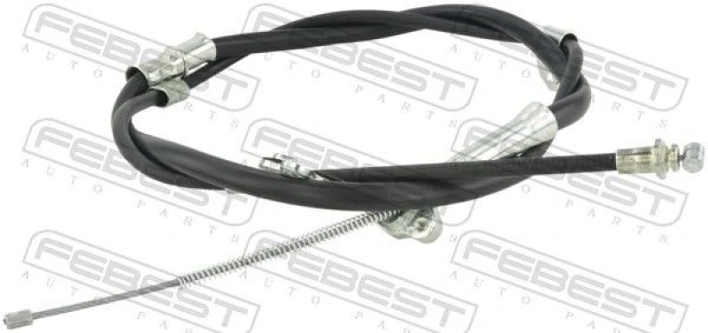 Image of FEBEST 0199-BCACV40LH Brake Cable Left Rear, 1979mm Cable,parking brake (124)