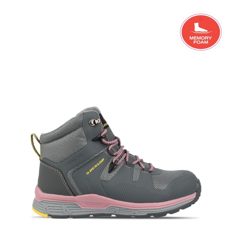 Image of Dunlop Baltimore Womens Safety Boots - Grey Grey 4