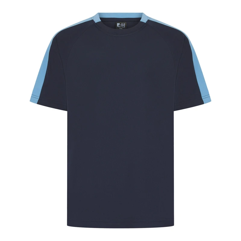 Image of Finden & Hales Mens Team T-Shirt in Mid Navy Size: Large Mid Navy Male L