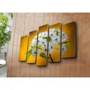 Image of 5NATPAT-50 Multicolor Decorative Canvas Painting (5 Pieces)