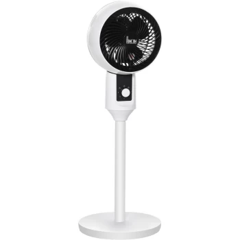 image of 32 Inch Air Circulator Fan 70° Oscillation Carry Handle Black White - Homcom