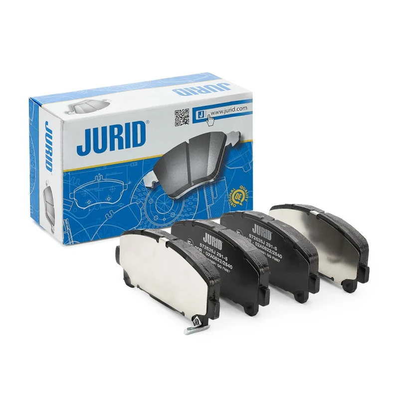 Image of JURID 572635J Brake pad set with acoustic wear warning, without accessories Brake Pad Set,disc brake (402)