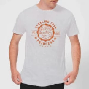 Image of Super Mario Princess Stealer Mens T-Shirt - Grey - 3XL