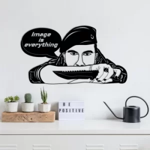 Image of Rambo Black Decorative Metal Wall Accessory