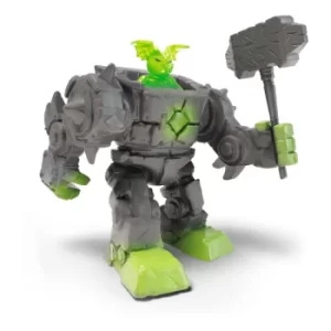 image of SCHLEICH Eldrador Mini Creatures Stone Robot Toy Figure, Unisex, 7 to 12 Years, Multi-colour (42547)