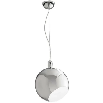 Image of Fan Europe Lighting - Fan Europe NARCISO Dome Pendant Ceiling Light Chrome 30x34.5cm