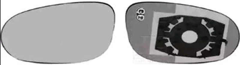 Image of VAN WEZEL 1780837 Wing Mirror Glass * HAGUS * Left Mirror Glass,outside mirror (1914)