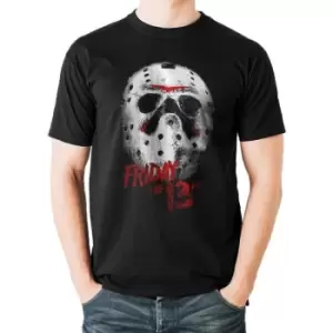 image of Friday The 13Th Mask Unisex T-Shirt Ex Ex Large