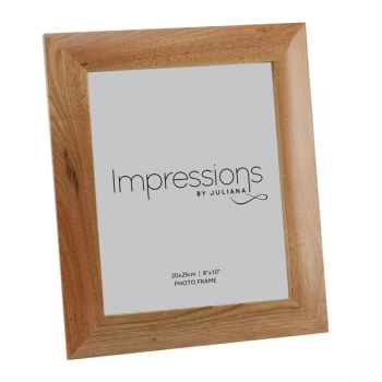 image of 8" x 10" - Impressions Oak Effect Photo Frame