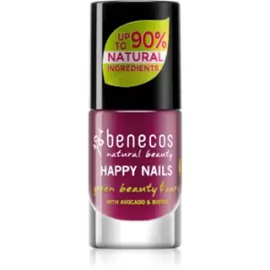 image of Benecos Happy Nails Nourishing Nail Varnish Shade Wild Orchid 5 ml