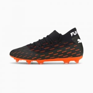 image of Womens PUMA Future 6.2 NetFit EVO FG/AG Football Boots, Black/White/Shocking Orange Size 10 Shoes