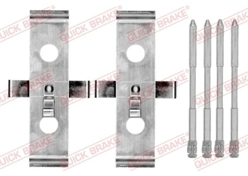 Image of QUICK BRAKE Brake pad fitting kit QUICK BRAKE 109-0136