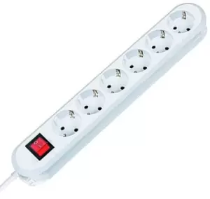 Image of Bachmann 381.250K power extension 1.5 m 6 AC outlet(s) White
