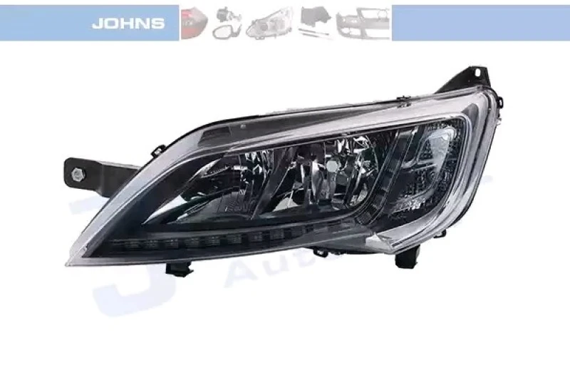 Image of JOHNS 30 44 09-6 Headlights H7/H7, Left, with motor for headlamp levelling Headlight (259)