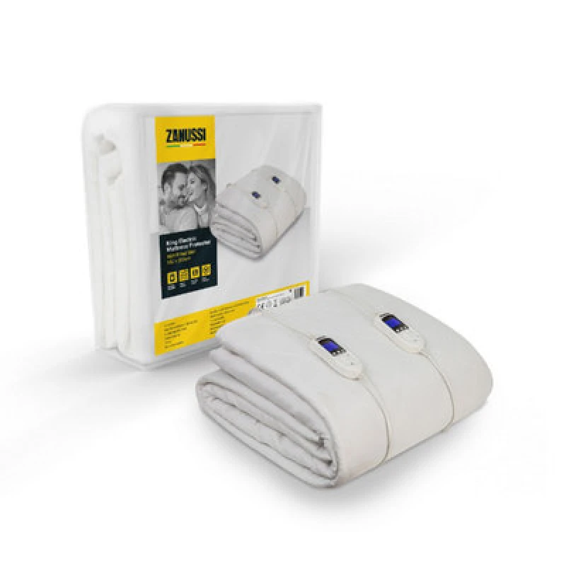 Image of Zanussi Zekb7003 Electric Mattress Protector With Fitted Skirt - King Size 150 X 200Cm