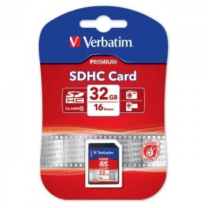 image of Verbatim 32GB SDHC Memory Card