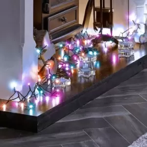 Image of The Winter Workshop - 1200 LED String Christmas Lights - 60m Indoor & Outdoor Garden Party Wedding Event Multi Function Timer Megabrights - Rainbow