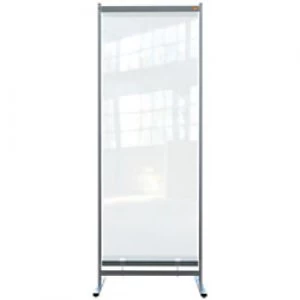 image of Nobo Premium Plus Protection Room Divider Screen PVC 500 Micron Transparent 2060 x 780 x 610 mm