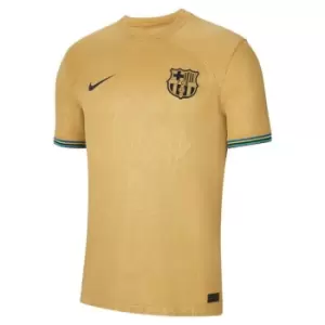 Image of Nike Barcelona Away Shirt 2022 2023 Mens - Gold