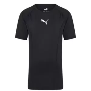 Puma LIGA Base Layer T Shirt Junior Boys - Black