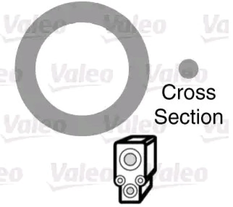 Image of VALEO 509136 Gaskets Seal,coolant pipe (547)