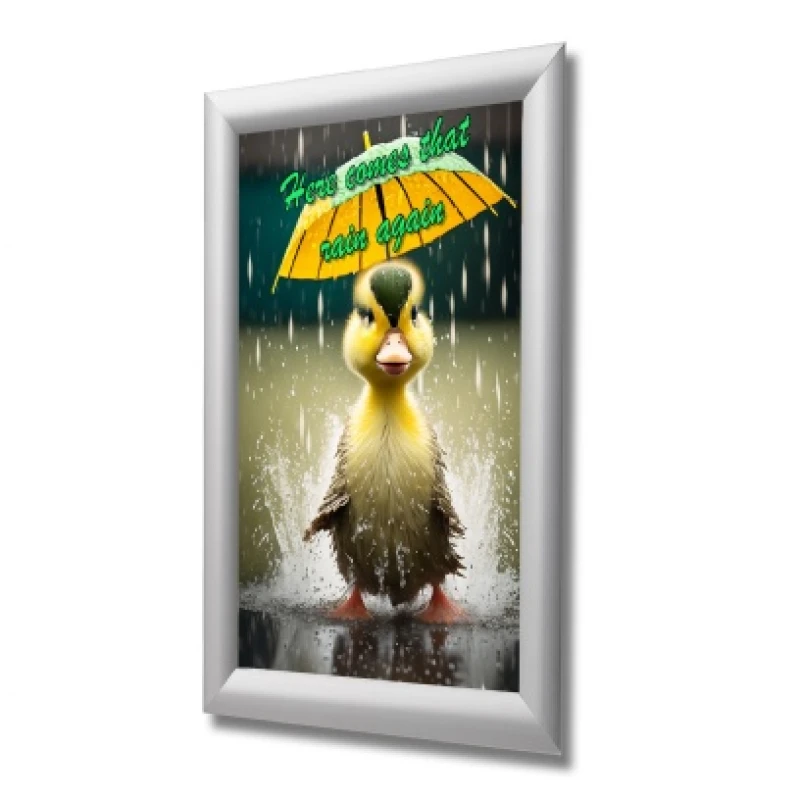 Image of Deflecto A3 size with a 25mm Profile Water Resistant Snap frame- Silve