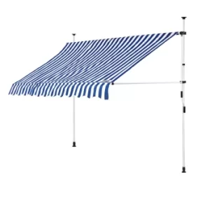 image of Clamp Awning Blue/White 250cm