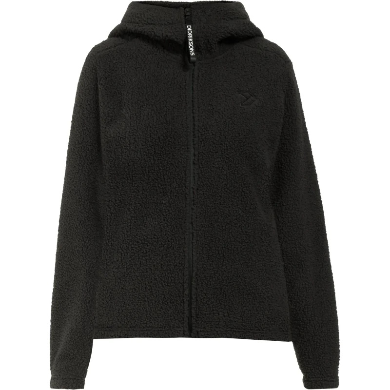 Image of Womens full zip hoodie Didriksons Anniken Noir Female 36