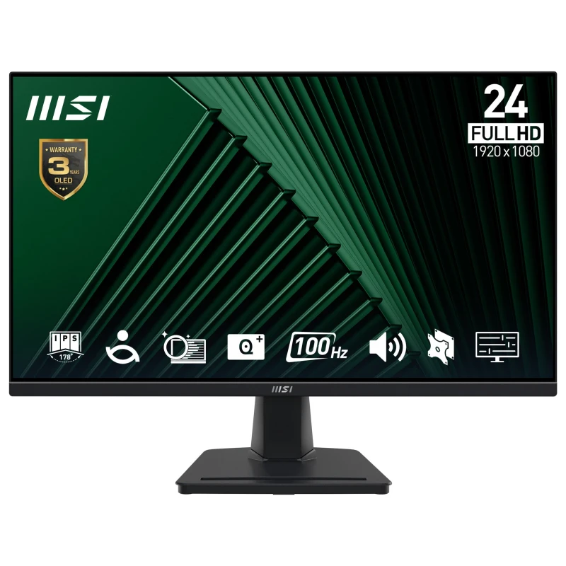 Image of MSI PRO MP245G 24" IPS Full HD 100Hz Monitor with Speakers PRO MP245G