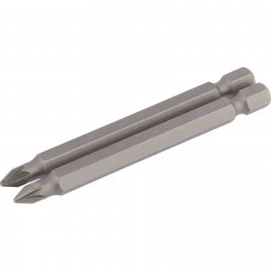 Image of Draper Pozi Screwdriver Bit PZ1 75mm Pack of 2