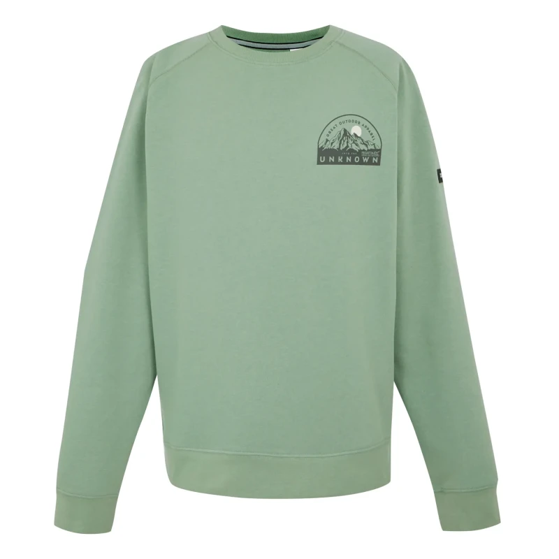 Image of Regatta Regatta Men 'Nithsdale' Crewneck Sweatshirt in Green Size: X-Large Green XL Male 5063516009177