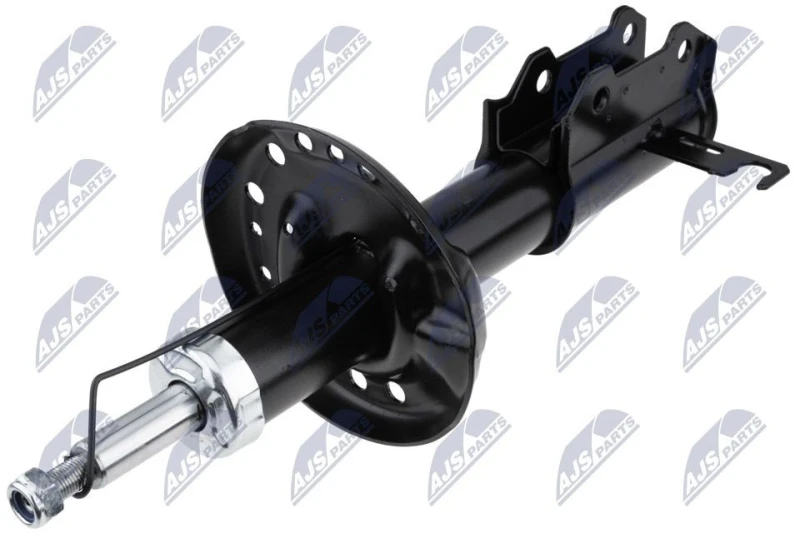 Image of NTY A-PL-038 Shock absorber Front Axle Left, Gas Pressure, Twin-Tube, Suspension Strut, Bottom Clamp Shock Absorber (854)